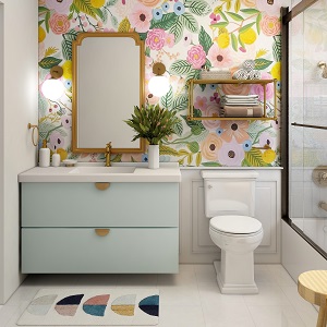 Цветная и яркая ванная комната: как преобразить санузел в Дупленской - duplenskaya.mebel54.com | фото