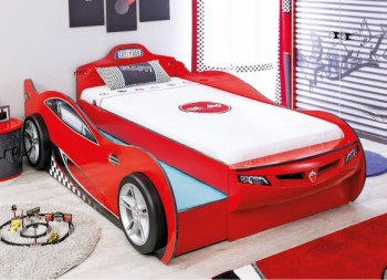 CARBED Кровать-машина Coupe с выдвижной кроватью Red 20.03.1306.00 в Дупленской - duplenskaya.mebel54.com | фото