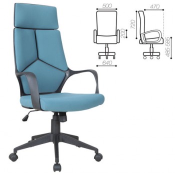 Кресло офисное BRABIX Prime EX-515 (голубая ткань) в Дупленской - duplenskaya.mebel54.com | фото