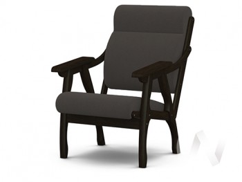 Кресло Вега-10 (венге лак/ULTRA GRAFIT) в Дупленской - duplenskaya.mebel54.com | фото