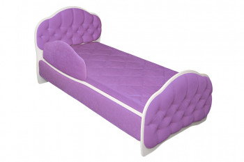 Кровать 180 Гармония 67 Светло-фиолетовый (мягкий бортик) в Дупленской - duplenskaya.mebel54.com | фото